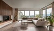 © Siyu - Bright modern living room with a large window and airy feel for spaciousness