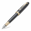 © Mian - Executive Black and Gold Fountain Pen with Smooth Finish for Luxurious Writing