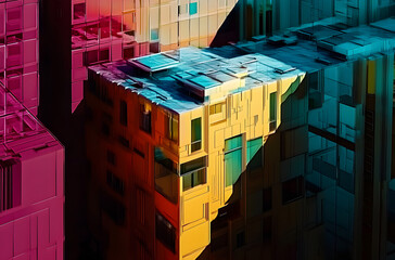 Wall Mural - Scifi buildings