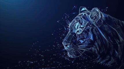 Tiger in Digital Art