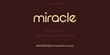 © Luke Project - Miracle Abstract minimal modern alphabet fonts. Typography technology vector illustration