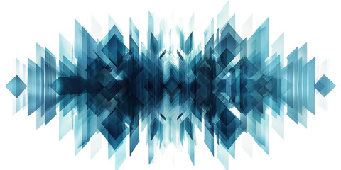 Abstract Geometric Blue Digital Art: Modern Tech Background