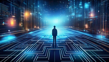 programming code abstract technology background computer network concept