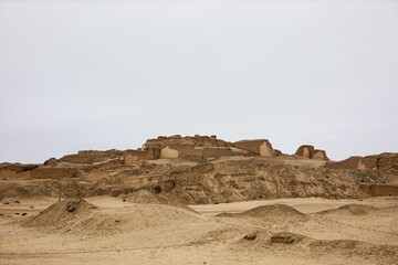 Wall Mural - Ancient ruins in desert landscape