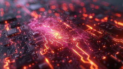 Abstract futuristic background of business technology style.