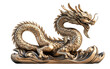 © Meli - Elegant Dragon Sculpture on Transparent Background