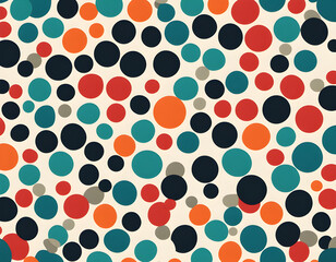 Wall Mural - Creative modern colorful polka dot background