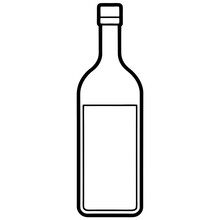A simple Bottle of Wine vector