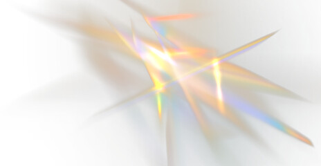 Wall Mural - png crystal rays of light, prism refraction, lens flare, crystal glass reflection effect. png prism 
