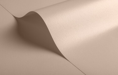 Leinwandbilder - Mocha Mousse, 2025 color of year shiny paper background in soft brown and beige tones.