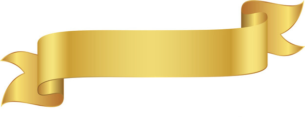 Wall Mural - Gold Ribbon Banner
