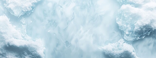 Poster - The snow in winter close-up. A macro photo of snowflakes on a winter holiday background.
