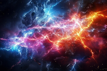 Amazing colorful background with a colorful image of a explosion of light