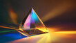 © Thiago - Prism for light experiments, , prism, light, education, science, tool, experiment, equipment, clear, refraction. Prism. Illustration