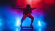 © photoplotnikov - Skater in vibrant stage light