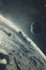 Wall Mural - space station exterior