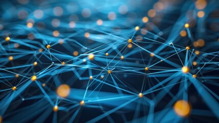 a closeup image of the intricate network architecture of a 5g solution emphasizing the agility and f