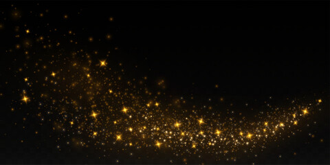Wall Mural - bokeh background with sparkles. gold particles for background. light effect. bright particles.