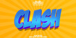 © LetsSmile - Clash editable text effect, customizable cartoon and battle 3d font style