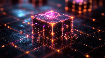 Wall Mural - decentralized finance (defi) and blockchain
