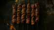 © fox design - grilled meat on the grill