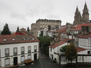 Wall Mural - Panorámica de Santiago de Compostela, Galicia