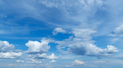 Wall Mural - blue sky with white clouds.