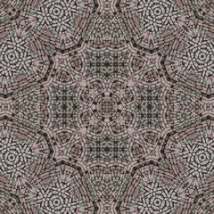 Wall Mural - Seamless abstract symmetrical wonderful pattern. Kaleidoscope pattern texture