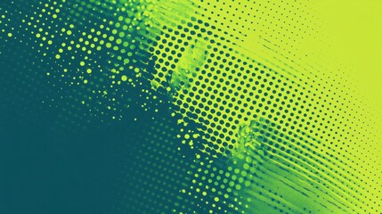 Vibrant green halftone texture gradient background