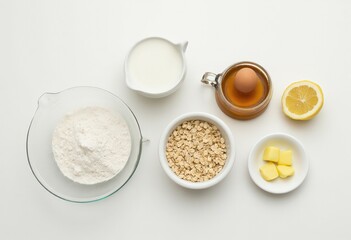 Wall Mural - ingredients for baking