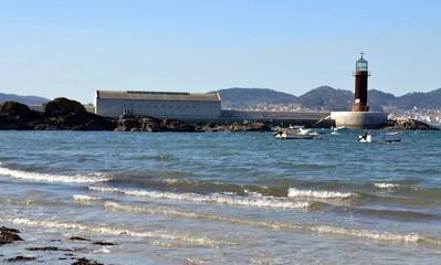 Wall Mural - Panorámica del mar en Alcabre, Vigo, Galicia