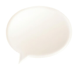Aufkleber - speech bubble on transparent background, empty communication symbol concept