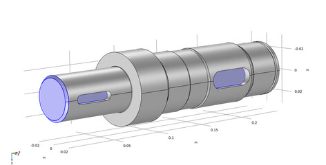 Wall Mural - computer technic 3d modeling of steel worm shaft of electrical reducer using computer aided design s