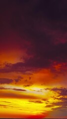 Wall Mural - beautiful sunrise sky background, timelapse. vertical video