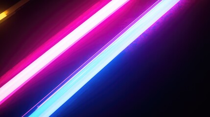 Dynamic, vivid light stripes against a dark background. This could be associated with modern graphic design, party atmosphere or abstract photographic concepts.