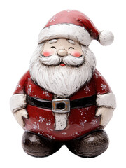Wall Mural - santa figure ready for christmas fun, cut out - stock png.