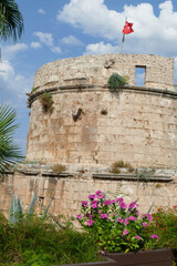 Ancient defensive tower on cliff