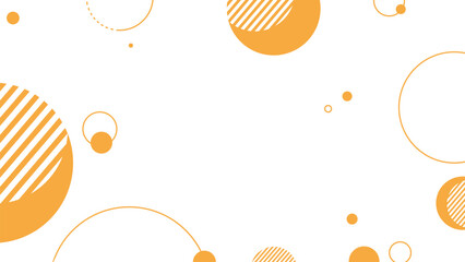 Wall Mural - White modern background with round shape memphis styles