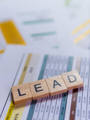 Fototapete - Strategic insights business lead analysis in a professional office environment