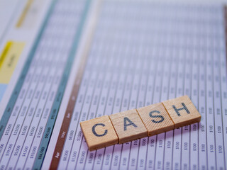 Poster - Analyzing cash flow financial data insights in a professional office environment