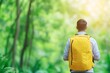 © Downloads - Adventurous Digital Nomad Trekking Through Lush Rainforest Paths During Remote Working Retreat with DSLR Photography