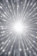 Wall Mural - a close up of a star burst with white and silver lights