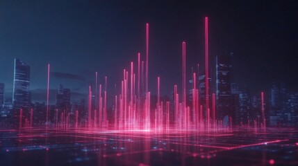 Poster - Digital Visualization of Data in Urban Landscape at Night