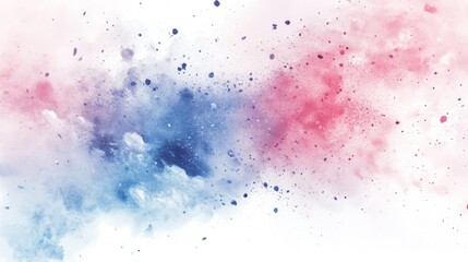 Aufkleber - Colorful Splashes of Pink and Blue Abstract Background Art
