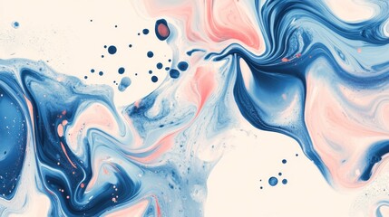 Poster - Abstract Blue and Pink Marble Texture Background for Design Projects