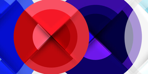 Poster - Target circle geometric abstract shapes. Vector Illustration For Wallpaper, Banner, Background, Card, Book Illustration, landing page
