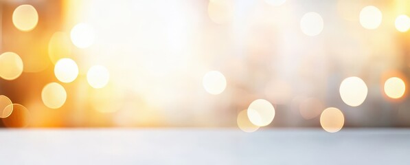 Wall Mural - blurred background of an elegant office room with bokeh lighting