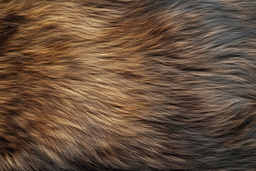 close-up of brown and gold animal fur texture.
