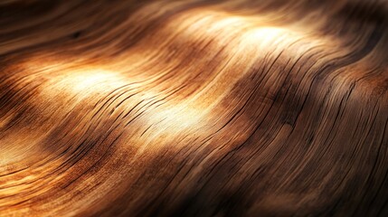 Wall Mural - Wavy Wooden Texture with Soft Lighting