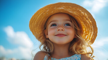 Wall Mural - portrait of a little child